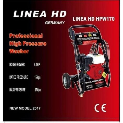 HIDROLIMPIADORA ALTA PRESION MOTOR GASOLINA 196cc 6,5cv alta presion 170 BAR