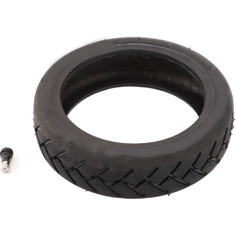 Pneu tubeless pour trottinette électrique 250x54, anti-crevaison, antidérapant, en caoutchouc, avec valve, pour routes enneigées, sableuses et gravillonnées. (1/4)