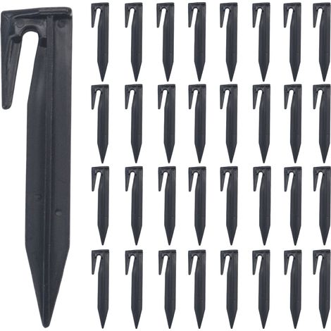 150 Pcs Piquets de Fixation pour Câbles Périphériques, Piquets de Terre pour Robot Tondeuse Accessoires pour Tondeuses à Gazon, Piquet de Terre