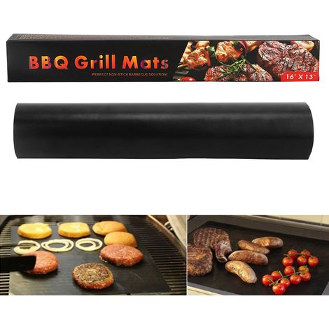 Lot de 5 tapis de cuisson réutilisables pour barbecue, à utiliser à la maison ou en extérieur. (1/5)