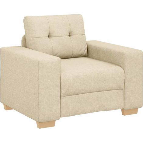 Maison Exclusive - Divano Sedia Crema 100x78x80 cm in Tessuto (1/5)