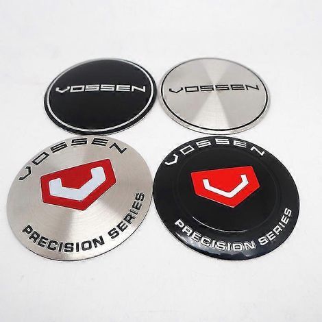 Lot de 4 autocollants de 65 mm pour enjoliveurs de roue Vossen, logo, emblème, accessoires de style automobile Enjoliveurs de roue A (1/4)