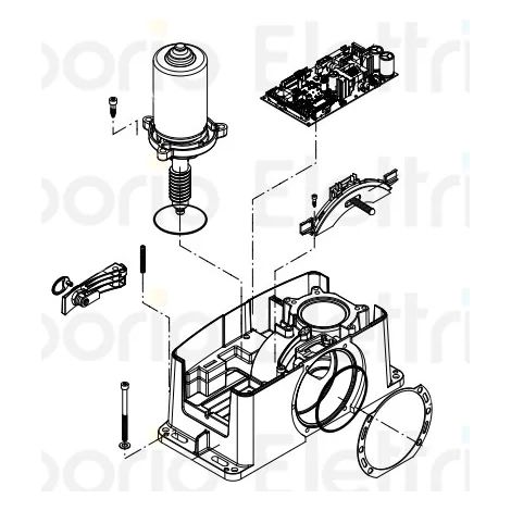 beninca pièce détachée moteur assemblé pour bull624 esa 1c 968602911