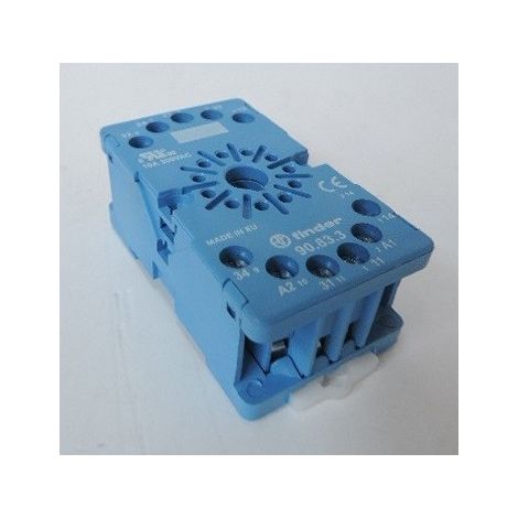 Support 10A 250V pour séries 6013 bleu étrier métal à cage FINDER 90833
