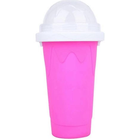 Smoothies, umweltfreundliche doppelwandige Silikon-Slush-Eismaschine für Zuhause-Red (1/5)