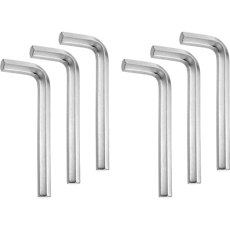 6pcs Clé Hexagonale En L 7/16" Clés Hexagonales SAE Argenté (1/5)