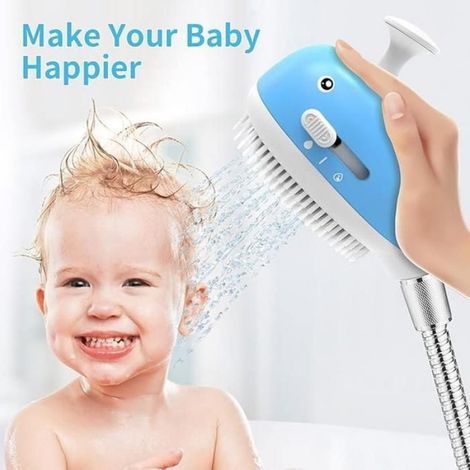 Duschkopf für Kinder mit flexiblem Schlauch für die Badewanne, Duschkopf für Kleinkinder mit 2 Betriebsmodi, (1/5)