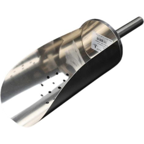 Futterlöffel für Haustiere, Kaffeelöffel, Teelöffel, Zuckerlöffel, Snacklöffel, Mehrzweck-Popcornlöffel, Eiswürfellöffel aus Edelstahl für Küche und Haushalt-Medium With Hole (1/5)