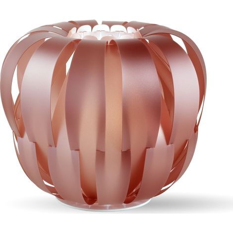 Lampada Scrivania Moderna Queen Polilux ® Pink Metal Metallo Bianco 1 Luce E14 (1/2)
