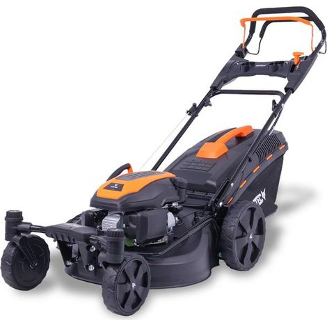 [NEUWERTIG] FUXTEC 4in1 Benzin Rasenmäher 51cm Schnittbreite schwenkbare Vorderachse 7-stufige Höhenverstellung 25mm-75mm - 60L Grasfangkorb 4-Takt Mulchfunktion & Seitenauswurf FX-RM5170agile (1/5)