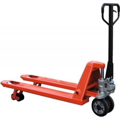 Transpalette manuel premium Stockman AC25CBV couleur rouge capacité 2500kg 1150x540mm (1/3)