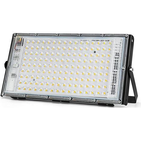 Projecteurs LED d'extérieur, Projecteur LED lampadaire 150W éclairage extérieur projecteur Focos LED projecteur extérieur IP65 réflecteur étanche pour cour, parking, patio, aire de jeux(Warm White) (1/5)