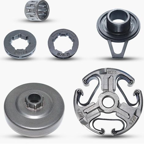 Kit de roulement de palier, pignon de tambour d'embrayage, roue à vis sans fin 3/8" adapté pour HUSQVARNA 365 371 372 372XP 362 pièces de tronçonneuse (1/5)