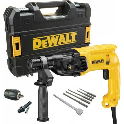 Dewalt D25033K 240v SDS+ 3 Mode SDS Hammer Drill + Bits + Chisel + Chuck + Tstak (1/4)