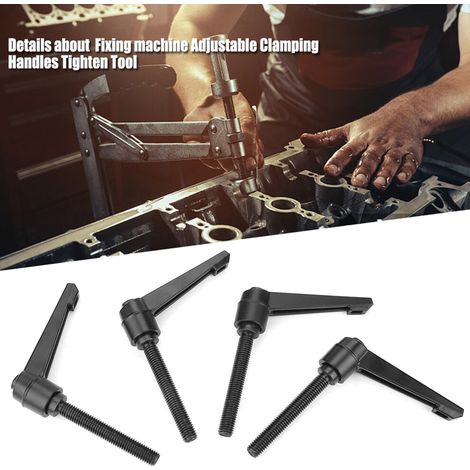 Adecuado para pomos de máquinas metálicas de alta resistencia con cuatro asas ajustables y fijas roscadas M10 de 80 mm.