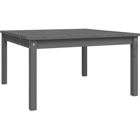 Maison Exclusive - Gartentisch Grau 82,5x82,5x45 cm Massivholz Ki