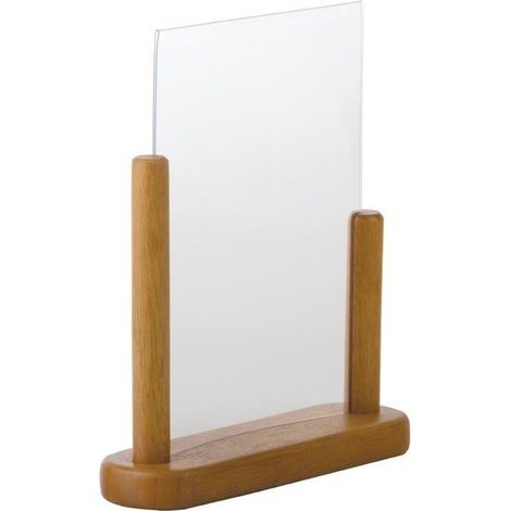 Cadre photo de table en bois dur avec finition teck laqué Format A5 (1/5)