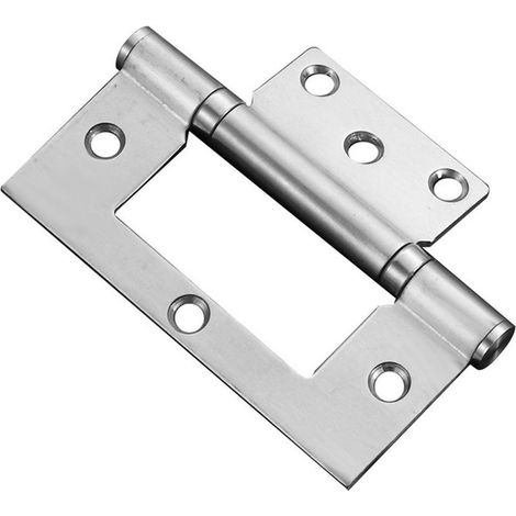 Charnières carrées en acier inoxydable à emboîtement, pour porte pliante d'armoire, fixation solide, jeu de charnières pour meuble de rangement et armoire de cuisine (1/5)