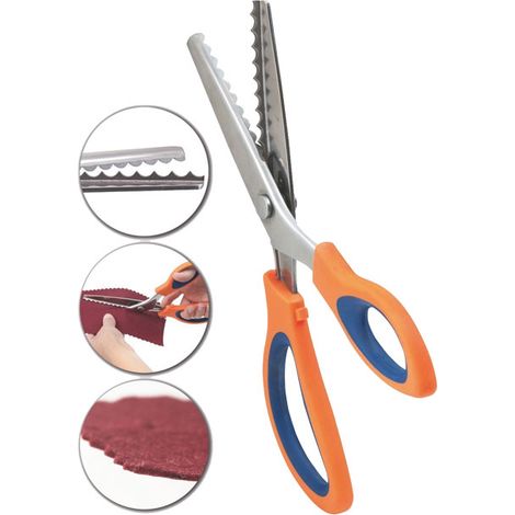 TIJERAS DENTADAS FAIBO FIELTRO 24CM 7640B-5 ONDAS