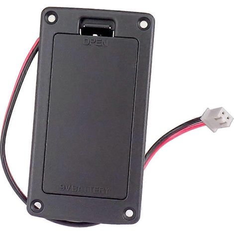 Couvercle de pile 9V à montage plat pour micro actif de guitare, boîtier de rangement pour pile de guitare électrique et basse, accessoire (1/4)