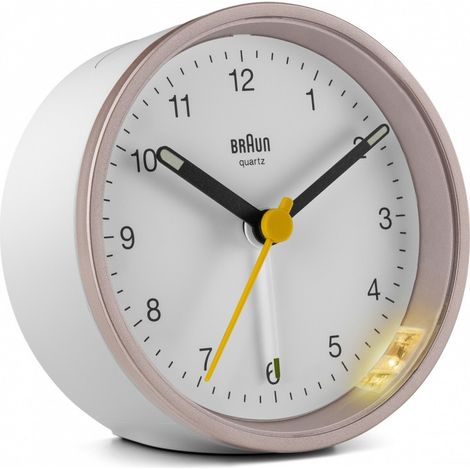 Braun BC 12 PW sveglia rosa e bianca compatta e leggera (1/5)