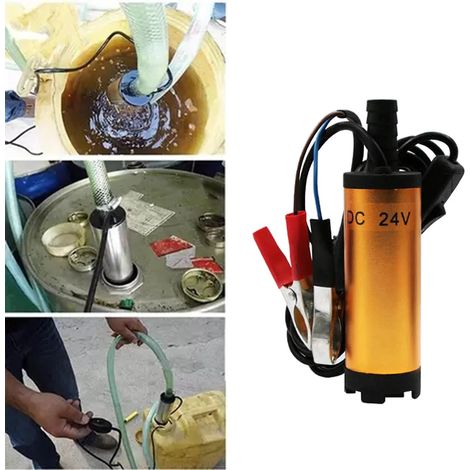 Ortviai Pompe à carburant électrique submersible 24 V – acier inoxydable, débit 12 L/min, diamètre 16 mm (1/5)