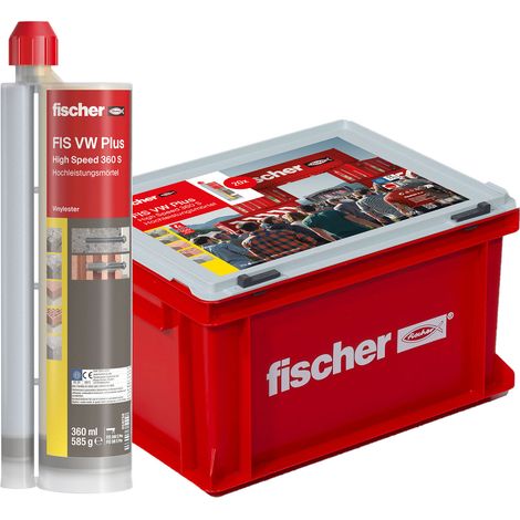 Fischer 20x Hochleistungsmörtel FIS VW Plus 360 S in Handwerkerkoffer groß - 558766 (1/5)