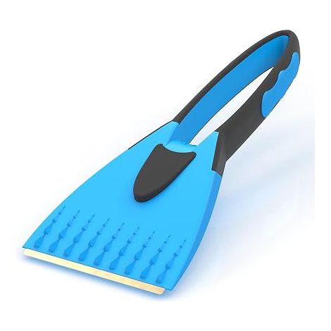 Ice Scraper, Ice Scraper 2K Ice Scraper with Integrated Non-Slip Soft Handle, Blue (1/5)