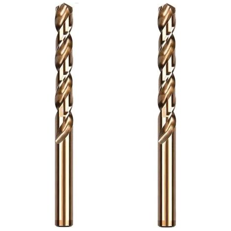 Lot de 2 forets hélicoïdaux HSS Cobalt pour perçage sur métal dur, acier inoxydable, métal (9,5 mm) (1/5)