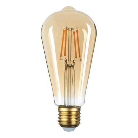 Ampoule LED E27 Filament 6W ST64 Edison - Blanc Chaud 2300K - 3500K - SILAMP (1/3)