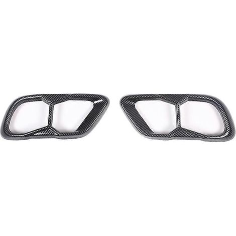 Zubehör für die hintere Auspuffendrohrblende für BMW X5 G05, X6 G06 und X7 G07 (2019–2022, M60-Motor) – Carbonfaser (1/5)