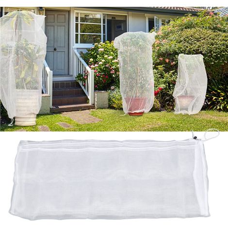 Filet de Protection pour Plantes avec Cordon - Polyéthylène 60 Mesh - 120x180cm - Pour Tomates, Arbustes, Fruits et Arbres (1/5)