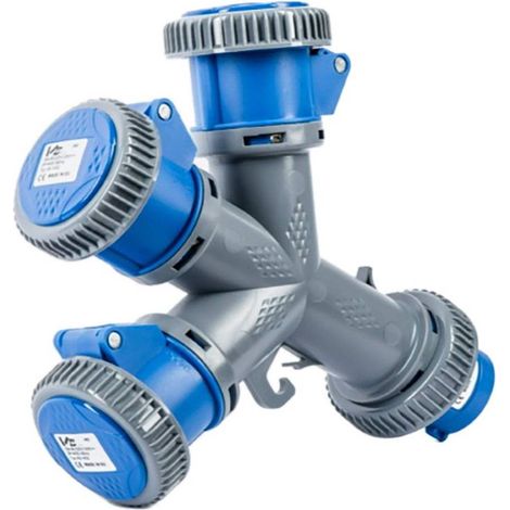 ADATTATORE INDUSTRIALE TRIPLO 230V