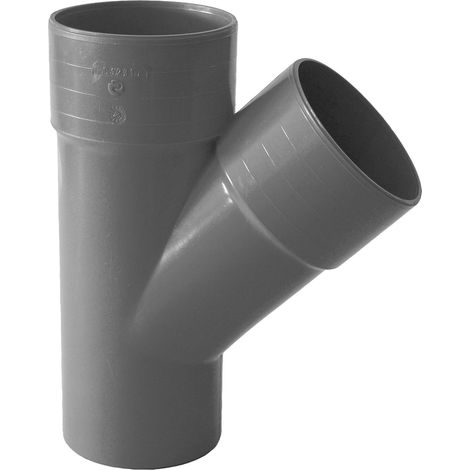 Derivazione tonda 45° per pluviali : Colore - Grigio, Diametro - 100
