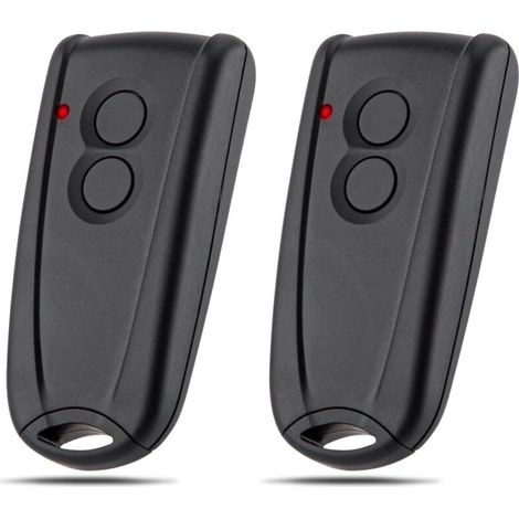 Télécommande de porte de garage. télécommande de porte de volet roulant sans fil à 2 boutons 433MHZ. compatible avec Ecostar RSC2-433. télécommande de porte RSE2-433. paquet de 2 (1/5)