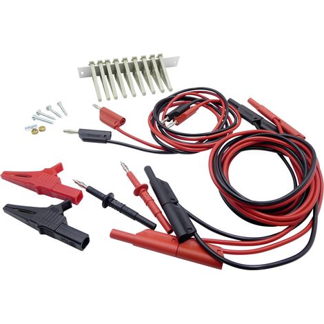 Schnepp 354 000062 Sicherheits-Messleitungs-Set Prüfspitze, Krokoklemmen, 4 mm-Stecker 4 mm-Stecker