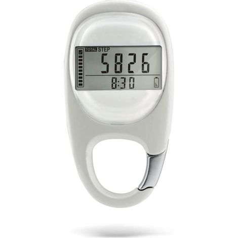 Digital Step Counter for Walking 3D Pedometer with Clip, Steps, Distance, Calories, Memory, Exercise Fitness Activity Tracker for Children and Older Adults (1/5)