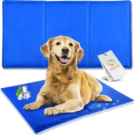 Alfombrilla refrescante para perros y gatos, cama de gel, impermeable, 90x50cm