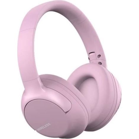 Casque Bluetooth - NOBRAND - HIFI pliable - Bluetooth 5.1 - Micro intégré - Rose (1/4)