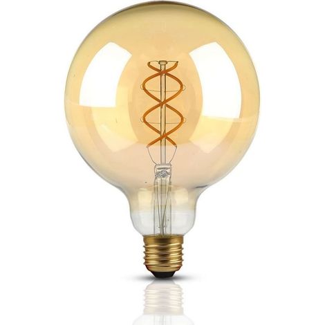 V-TAC VT-2085 7216 Lampadina LED E27 5W G125 Filamento Ambrato 2200K (1/5)