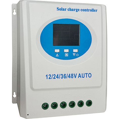 Ortviai Régulateur Solaire MPPT 150 A 12/24/36/48 V avec Écran LCD Rétroéclairé pour Batteries Plomb et Lithium (1/5)