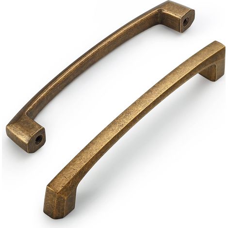 10 Pièces Rétro Poignee de Meuble Cuisine bronze 128mm Alliage de zinc Poignées Meubles avec Vis, pour Bureaux, Tiroirs, Armoires, Placard (1/5)