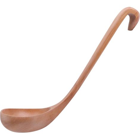Louche en bois, idéale pour la soupe, le porridge, le riz, le sel ou le sucre 28x8cm (1/5)