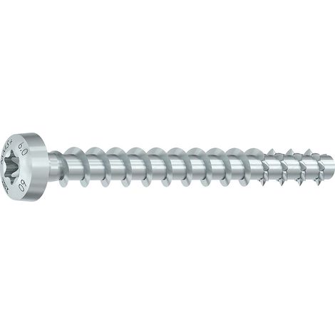 Heco MMS plus P Halbrundkopf Schraubanker, Betonschraube, Anker, Befestigung, sofort belastbar, Stahl verzinkt, 6x40mm, 100 Stück