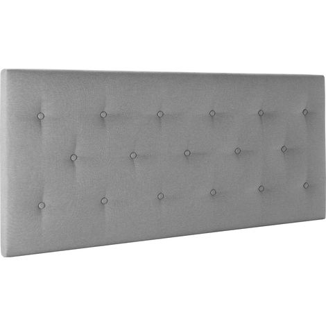 Testiera imbottita Turin 140x60 cm Grigio