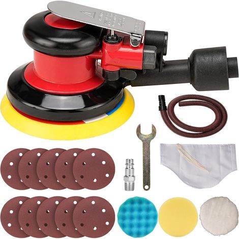 Ponceuse Orbitale Pneumatique - 1 Unité - Acier - 12000 Tr/Min - Pour Carrosserie - 125 Mm (1/5)