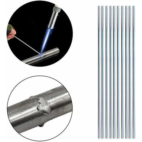 Fil de Soudure en Aluminium à Basse Température, Tige de Soudure Durable pour Réparation Pas Besoin de Poudre de Soudure - 10 PCS 2.0MM 50CM (1/5)