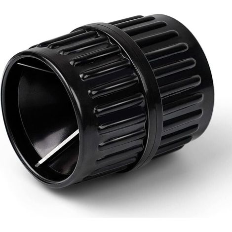 Sbavatore, Sbavatore per rame 2 in 1 - Sbavatore per tubi, Universale 5-40 mm Interno ed esterno per utensili per sbavatura tubi Nero (1/4)