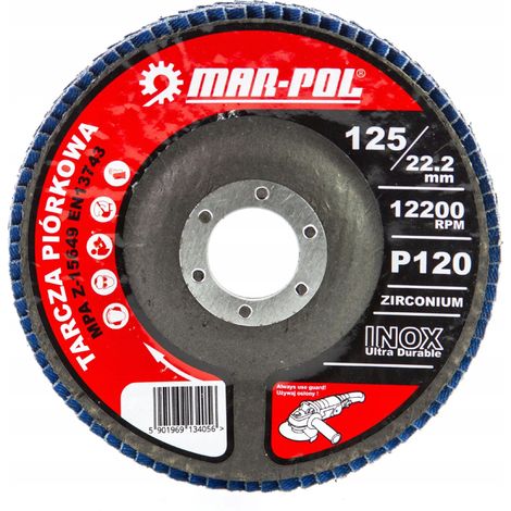 Disque à aiguiser Feather Disc 125 mm P120 / acier inoxydable (1/3)