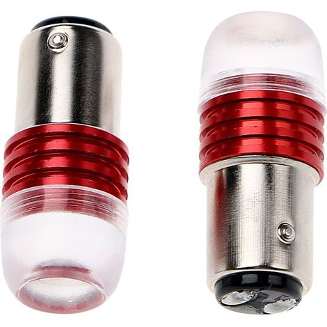 Feux De Frein Arrière 2Pcs Rouge 1157 5730 Stroboscopique Clignotant Ampoules Projecteur LED Pour Voiture Feux De Frein (1/5)